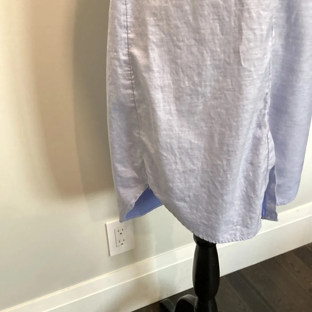 H&M Blue Button Down Tunic Dress Medium​​​ - Picture 13 of 15